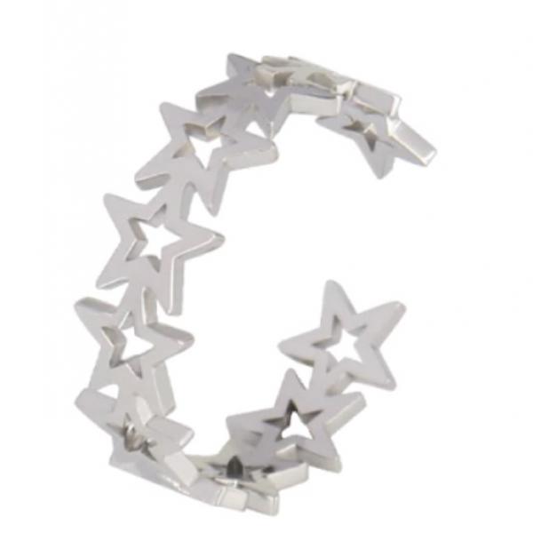 Adjustable Stars Ring Stainless Steel