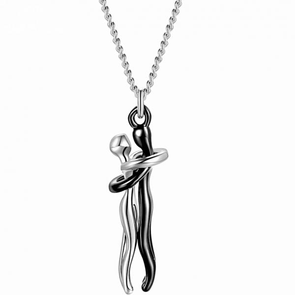 Erotic Lovers Hugging Necklace