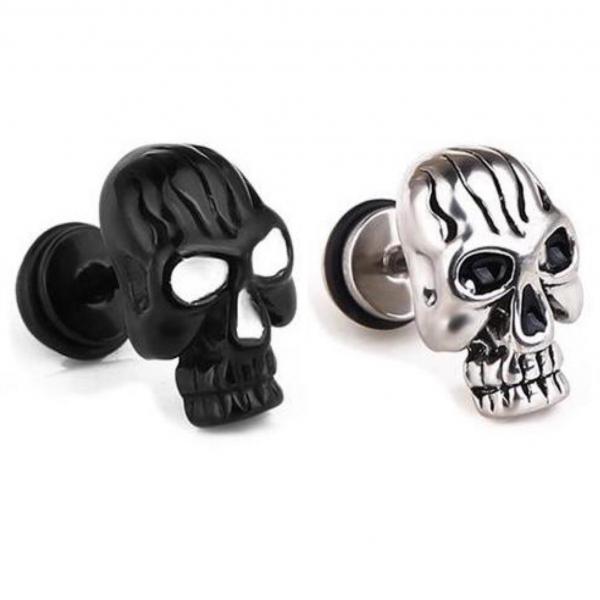  Wicked Skull Labrets  Black Or Silver