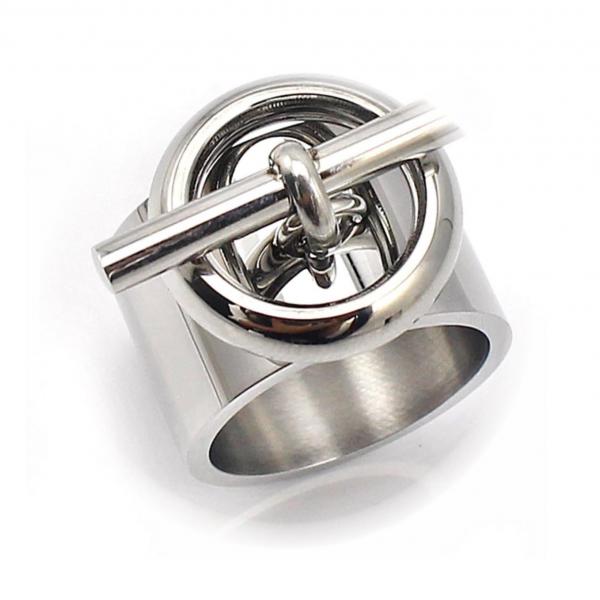 Toggle Clasp Design Stainless Steel Ring