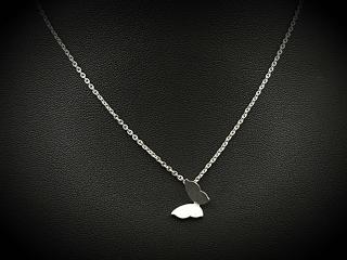 Butterfly Necklace In Stainless Steel