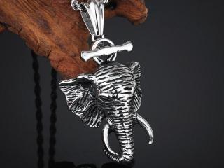 Elephant Pendant - Stainless Steel Statement Piece