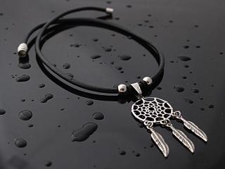 Dream Catcher Genuine Leather Choker