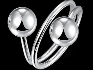 Adjustable Ring - Open Ball Design- Stainless Steel