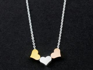 Triple Heart Delicate Necklace