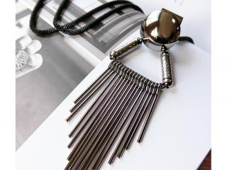 Punk Triangle Tassel Long Necklace