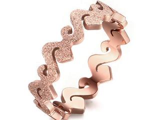 Rose Gold Wavy Ring