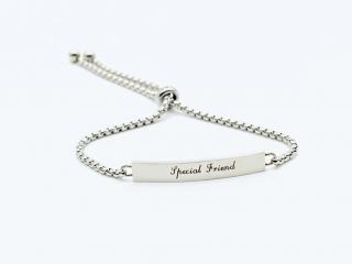 Special Friend  Adjustable Stainless Steel Bracelet