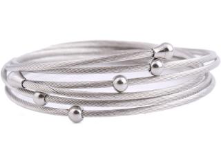 Twist Wire Mesh Bracelet - Stainless Steel