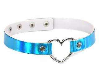 Metallic Open Heart Choker