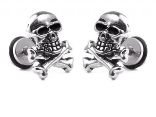 Skull & Crossbone Spooky Labrets
