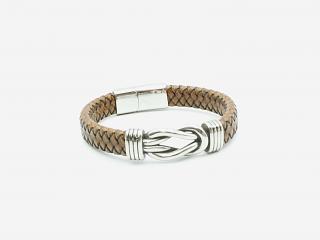 Coffee Knot Unisex Leather Bracelet