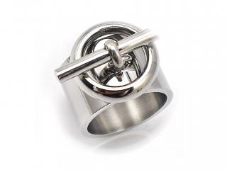 Toggle Clasp Design Stainless Steel Ring