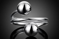Adjustable Ring - Open Ball Design- Stainless Steel