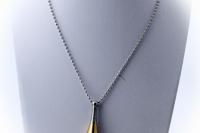 Bottle / Urn Pendant - Stainless steel  - Ashes, essential oils & perfume