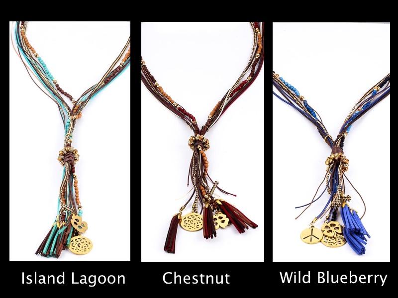 Multi Layer Long Statement Necklace